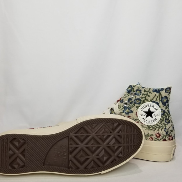 Converse Women's CTAS Lift Platform Tapestry Hi Tops Size 7.5 A11992C NWT - Picture 8 of 9